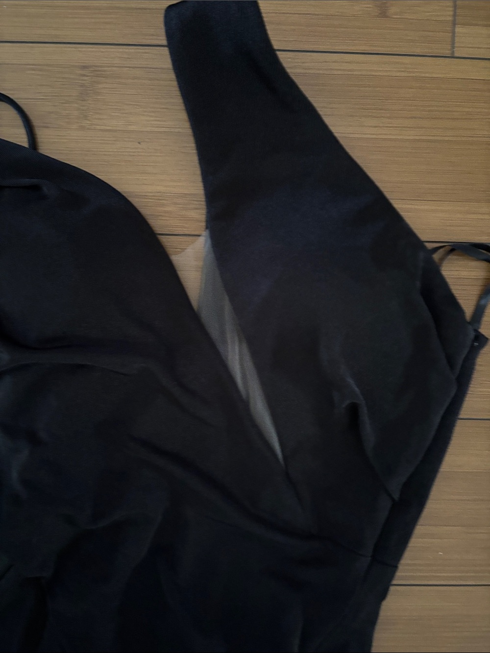 Katie May Black One-Shoulder Evening Gown with Side Drape - Picture 3 of 5